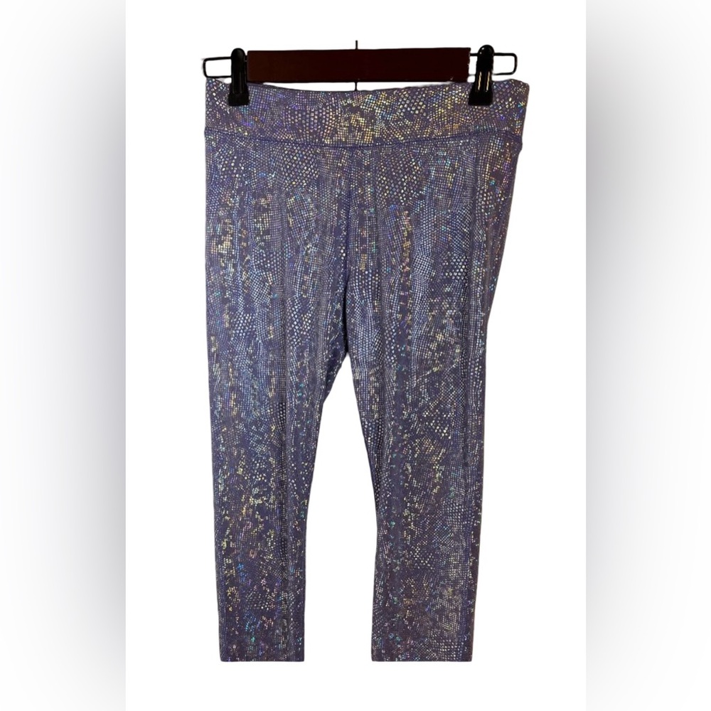 More Than Magic sparkly lavender leggings size L (10/12)